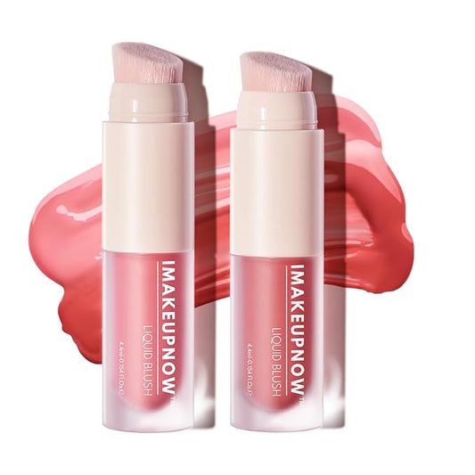 Liquid Cream Blush Stick Makeup for Cheeks | Build-in Brush - Application & Blending in One #L001 + #L002-Velvo Beauty
