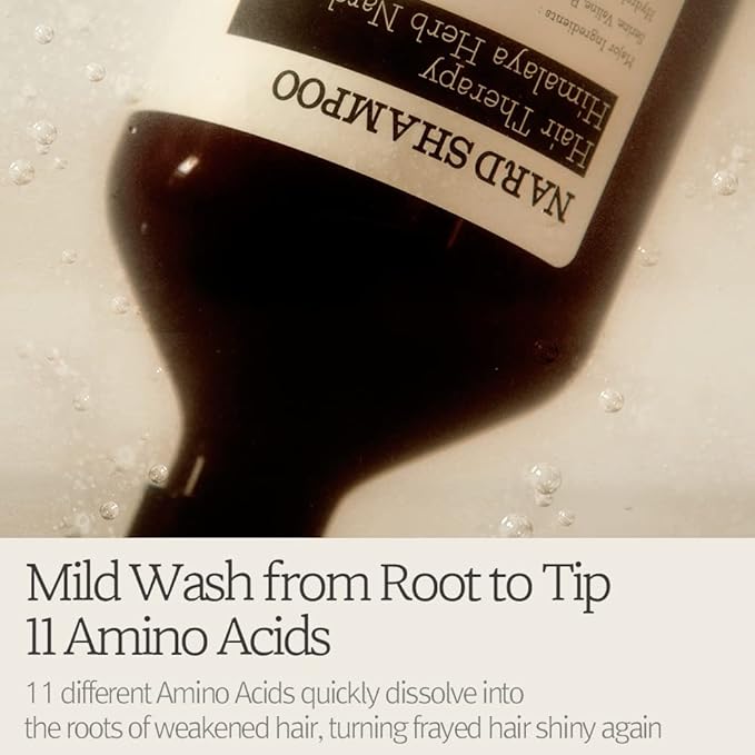 NARD Hair Shampoo Tea tree Rosemary 16.9 Fl Oz - Strong Vitality from Himalayas - Natural Surfactants giving Soft Cleansing - Argan Olive Jojoba Macadamia Sunflower Oil - Rich in Protein Amino Acids-Velvo Beauty