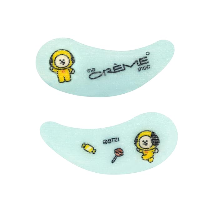 The Crème Shop BT21 “Work Hard, Rest Hard!” CHIMMY Hydrogel Under Eye Patches | Rejuvenating, Calming, & Soothing (3 Pack)-Velvo Beauty