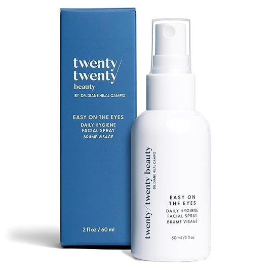twenty/twenty Easy On The Eyes – 0.02% Hypochlorous Acid Spray to Cleanse Eyelashes – Reduce Eyelid Irritation – Safe for Sensitive Skin – Ophthalmologist Developed–Vegan, Clean Ingredients – 60ml-Velvo Beauty
