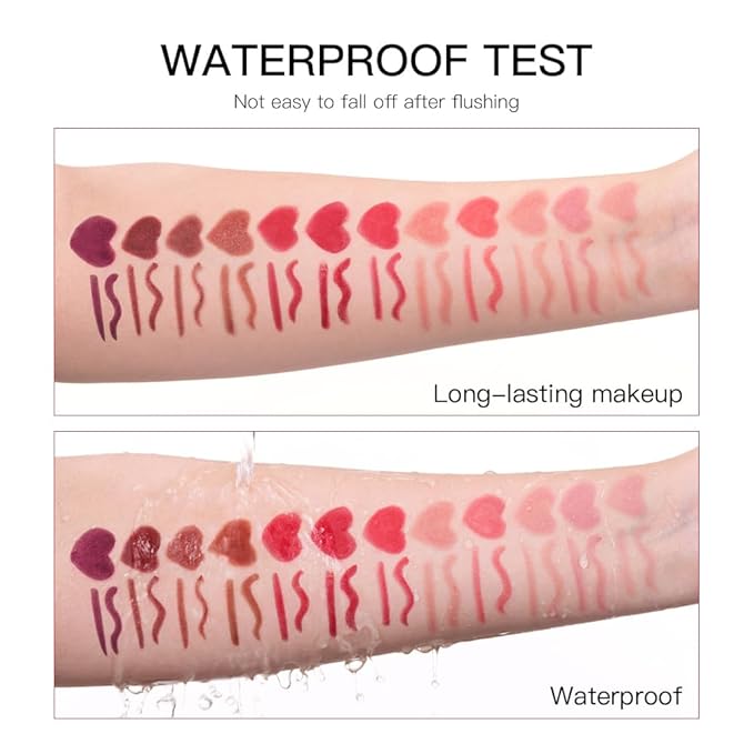 ibcccndc 6PCS Lip Liner and Lipstick Set - High Pigmented Creamy Matte Lip Liner Pencil Set for Girls and Women, Lip Makeup Gift Sets - Waterproof Formula (B)-Velvo Beauty