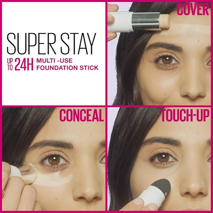 Maybelline New York Super Stay Foundation Stick for Normal To Oily Skin, Honey, 0.25 Ounce-Velvo Beauty