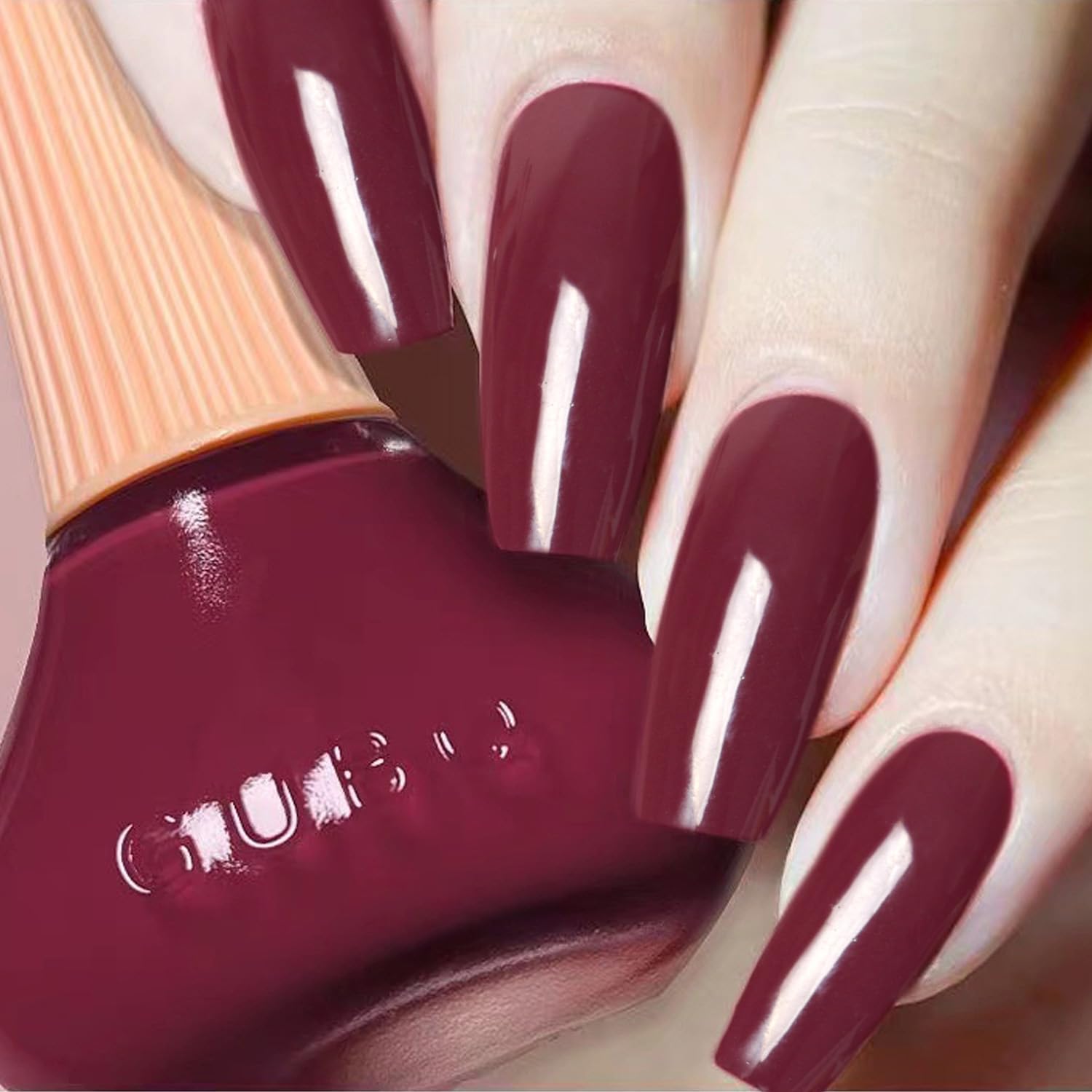 Major Dijit Quick Dry Nail Polish Wine Red Summer Nail Lacquer for Nail Art Regular Nail Polish 0.41 fl oz.-Velvo Beauty