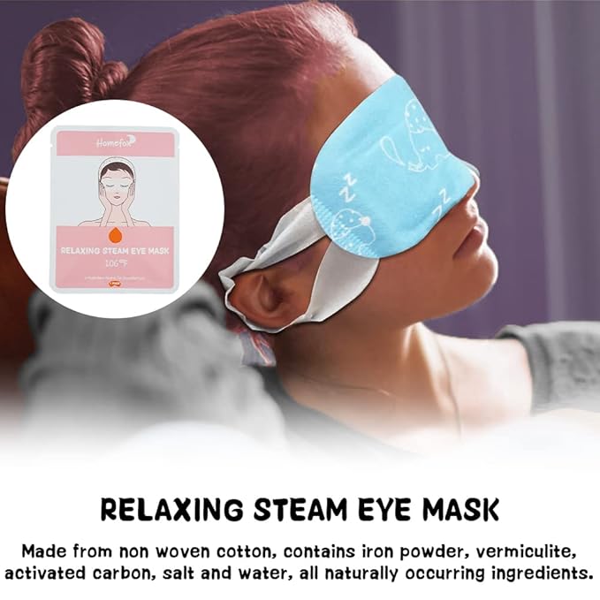 16 Pack Steam Eye Mask for Dry Eye Care - Bulk Disposable Heating Eye Mask for Dark Circles and Puffiness Relief Soothing Moisturizing Warm Eyes Care Pads Relax Therapy, Fragrance Free-Velvo Beauty