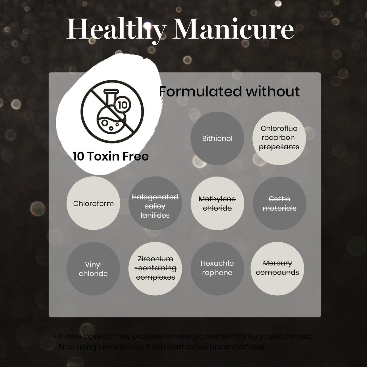 Beetles Black Gel Nail Polish, 1Pcs 15ML Glitter Gel Nail Polish Black Sparkle Reflective Shimmer Color Soak Off UV Lamp Disco Nail Art Manicure Salon DIY at Home Gifts for Her-Velvo Beauty