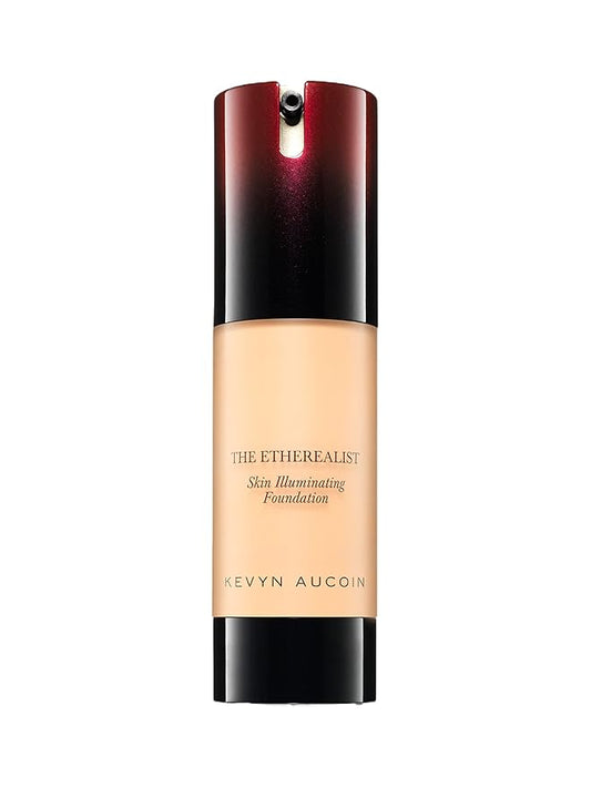 Kevyn Aucoin The Etherealist Skin Illuminating Foundation, EF 03 (Light) shade: Comfortable, shine-free, smooth, moisturize. Medium to full coverage. Makeup artist go to. Even, bright & natural look.-Velvo Beauty