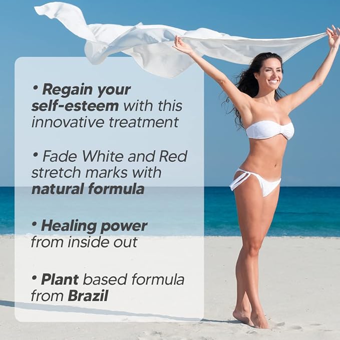 Cicatrissim Deep Stretch Mark Removal Cream - Innovative Formula With Pure and Powerful Natural Ingredients From Brazilian Flora - For All Stretch Marks & Skin Types.-Velvo Beauty