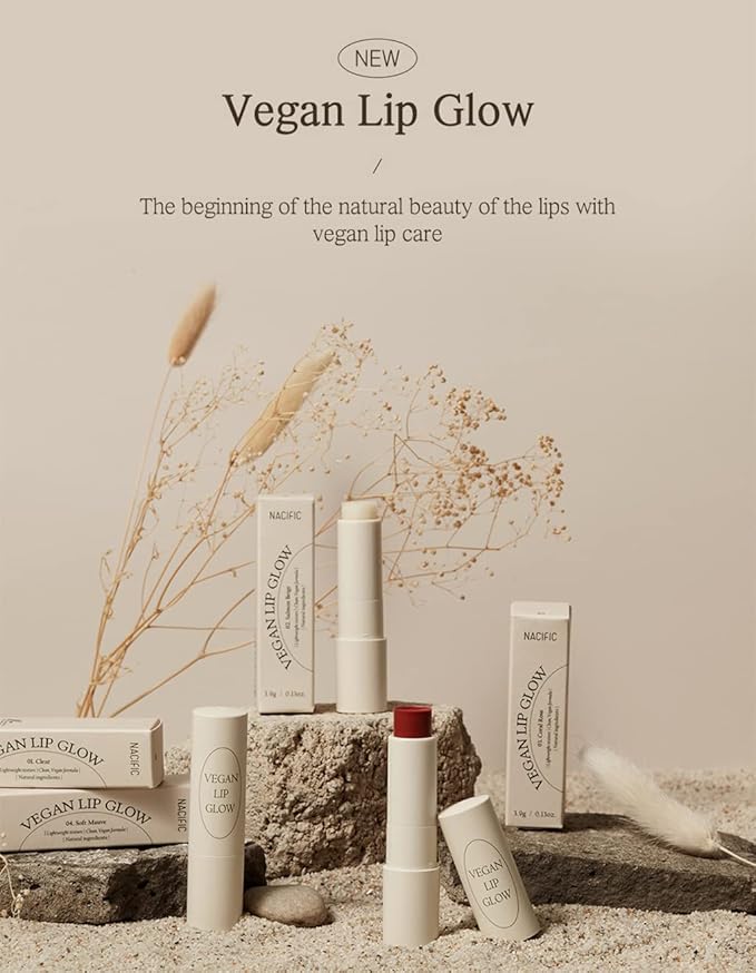 Nacific x Stray Kids Be Natural Vegan Lip Glow 5 PCS Set, with Photocards 8 PCS Full Set by KOSBEAUTY-Velvo Beauty