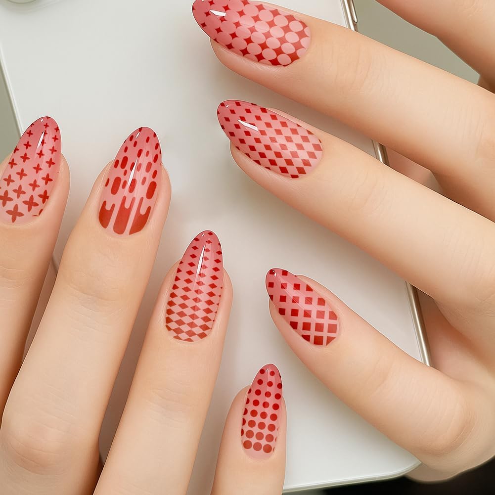 PH PandaHall 9pcs Marble Texture Nail Stamping Plates Line Graffiti Nail Art Designs Gradient Pattern Manicure Art Templates with Stamper and Scraper for Women DIY Manicures Salon Printing-Velvo Beauty