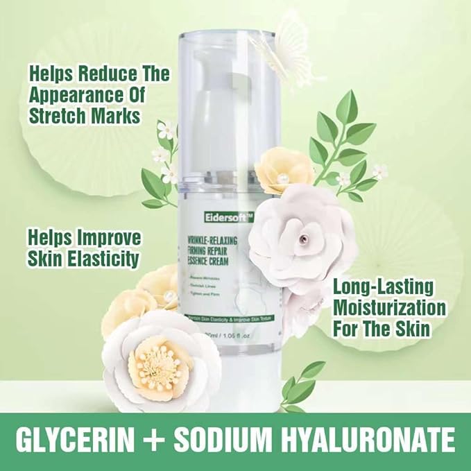 Wrinkle-Relaxing Firming Repair Essence Cream - Removes Maternity Stretch Marks, Prevents Wrinkles & Fine Lines, Nourishes & Rejuvenates Skin with Safe, Natural Formula-Velvo Beauty