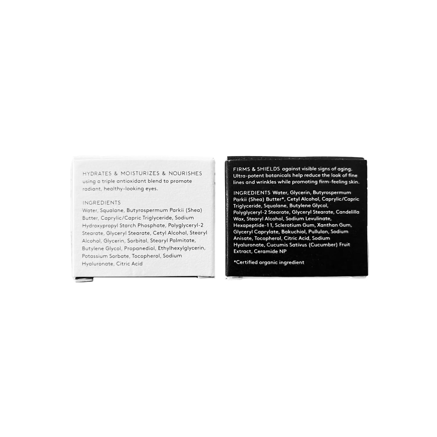 Naked & Thriving The Radiant Eye Set | Glow Triple Boost Eye Cream (15 mL) + Revive Firming Eye Cream (15 mL) with Peptides, Hyaluronic Acid, Bakuchiol, and Shea Butter (Set of 2)-Velvo Beauty