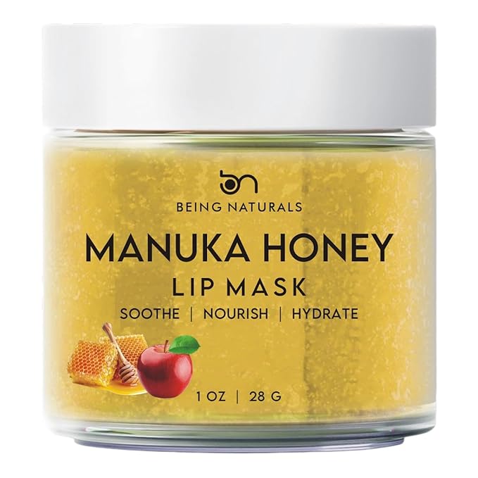 Lip Mask & Lip Balm - leave-on Overnight repair and nourish lip mask or lightweight non-sticky daytime lip care with Vitamin C, Antioxidants, Manuka honey, Stem cells, 1 oz.-Velvo Beauty