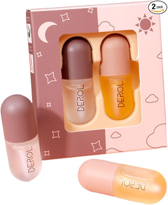 2Pcs Lip Plumper Set, Natural Lip Plumper kit, Day and Night Lip Plumper, Softer Bigger Fuller Cosmetics Plumper Lips-Velvo Beauty