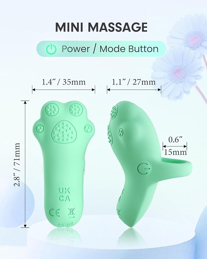 Portable Mini Facial Massage Ball, Waterproof Rechargeable Powerful Multifunctional Eye Face Finger Massager (Green)-Velvo Beauty