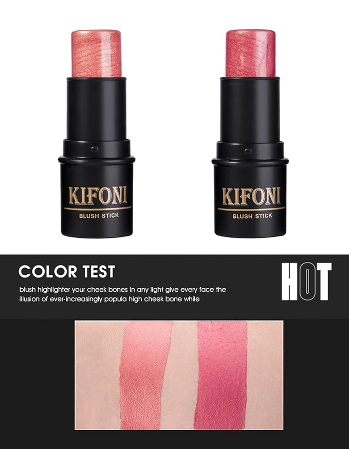 4 Pcs Cruelty-Free Waterproof Highlighter Makeup Sticks Shimmer Illuminator and Blush Stick Face Contour Cosmetics Set Easy To Use Blends Effortlessly-Velvo Beauty