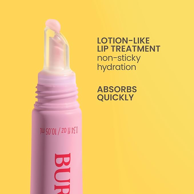 Burt’s Bees Lip Milk, Daily Lip Moisturizer, Sweet Strawberry, Vitamin Enriched Moisturizing Lip Balm with Almond Milk and Jojoba Oil, Hydrating for Softer Lips, 1 Tube, 0.34 Fl Oz-Velvo Beauty