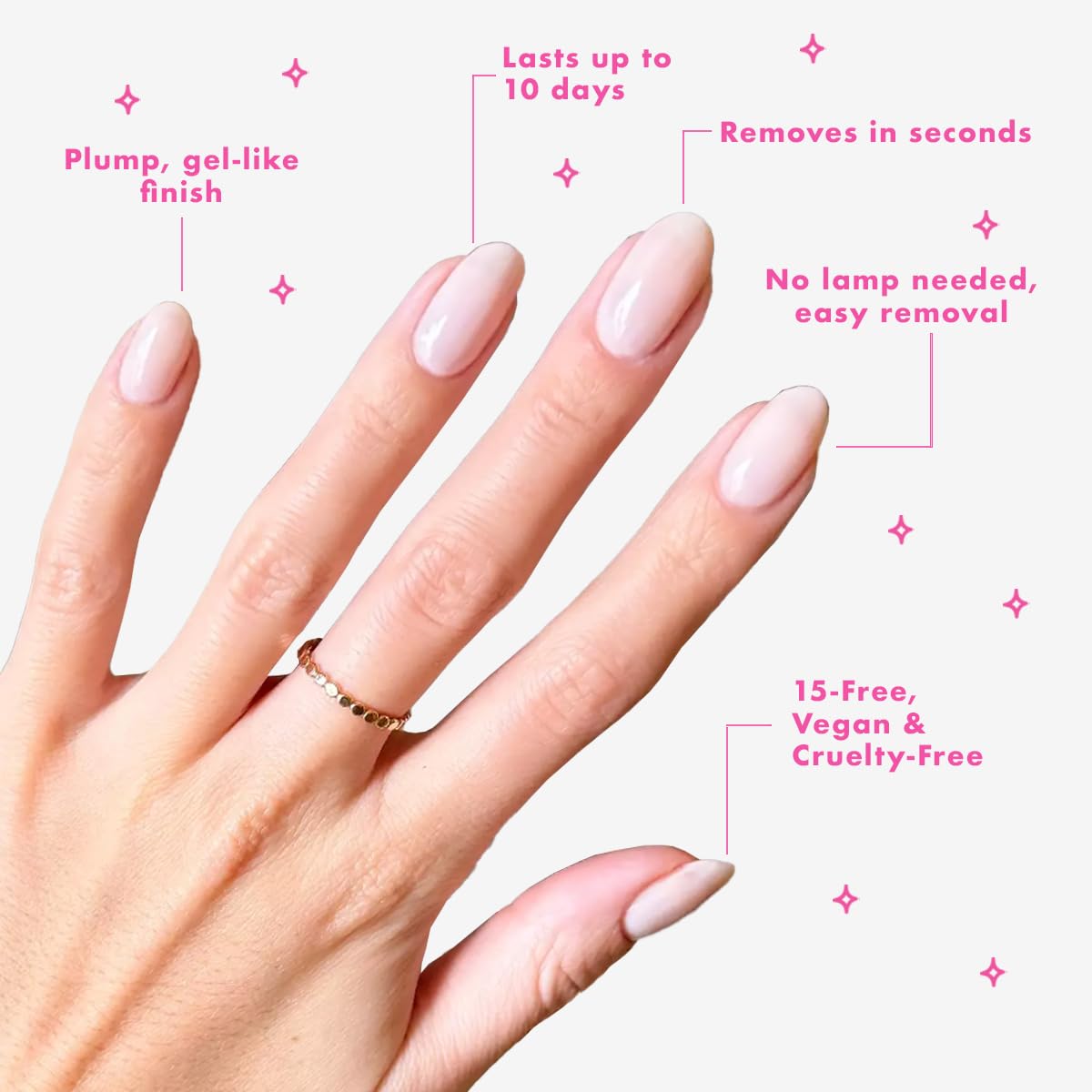 Olive & June Long-Lasting Nail Polish | Gel-Like Finish No Lamp Needed Lasts up to 10 days | Salon-Quality Color at Home | 15-Free, Vegan & Cruelty-Free Chip-Resistant Shine | Strawberry Scone-Velvo Beauty