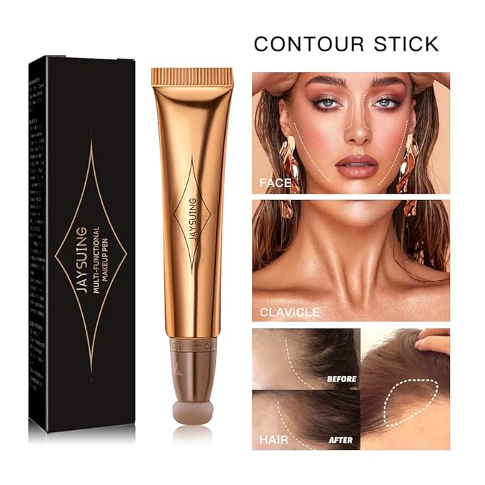 Liquid Blush Beauty Wand, Liquid Blush, Blush stick, Liquid Blush for Cheeks, Contour Beauty Wand, Natural Smooth Creamy Highlight Matte Liquid Blush Stick with Soft Cushion Applicator-Velvo Beauty
