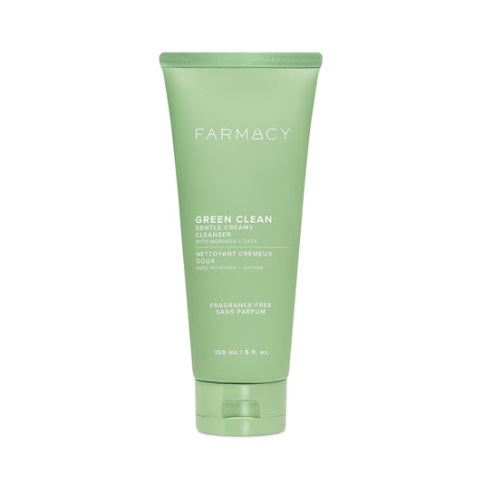 Farmacy Gentle Creamy Face Cleanser - Hydrating Facial Cleanser to Nourish + Help Remove Makeup + Impurities - Enriched with Aloe + Moringa Oil to Soothe, Purify + Refresh Skin (150ml)-Velvo Beauty
