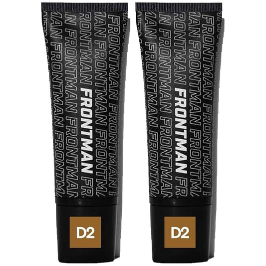 FRONTMAN Fade, Men's Acne Concealer With Salicylic Acid For Acne | For Blemishes & Dark Circles | Natural Coverage, Non-Greasy Formula, Oil-Free, Fragrance-Free | Perfect for All Skin Types | Men’s Concealer D2 Dark Shade-Velvo Beauty
