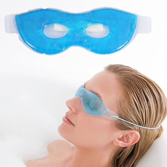 Therapeutic Cold or Warm Eye Mask,Soothing Relaxing Comfortable with Adjustable Strap Gel Remedy Relief Masks-Velvo Beauty