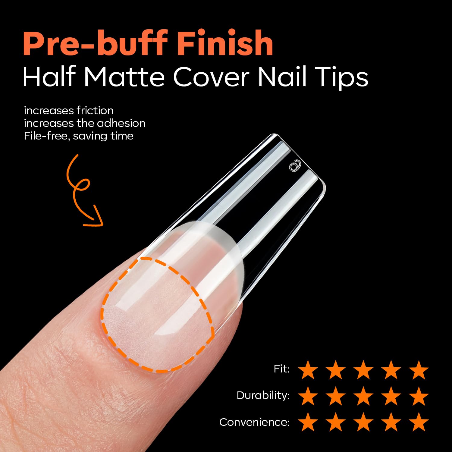 modelones Medium Square Nail Tips, Pre-shaped Soft Gel Tips Fake Nails False Acrylic Clear Full Cover Press on Extension Kit Gel Manicure DIY at Home 216PCS 12Sizes-Velvo Beauty
