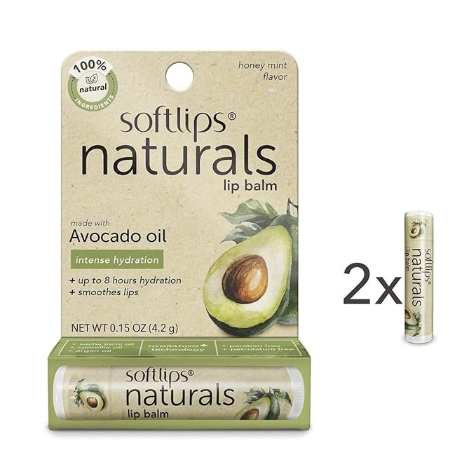 Softlips Natural with Avocado Oil Lip Balm (2)-Velvo Beauty