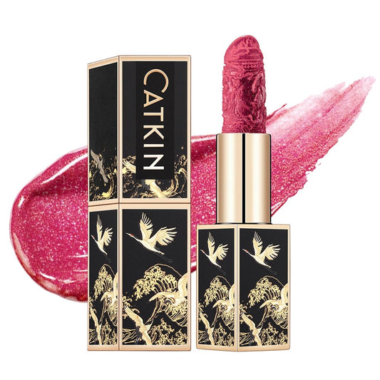 Catkin Moist Lipstick Hydrating High Impact Color Infused with Vitamin E and Avocado Oil Smooth Soft Texture Long Lasting Glow Finish 170-Velvo Beauty