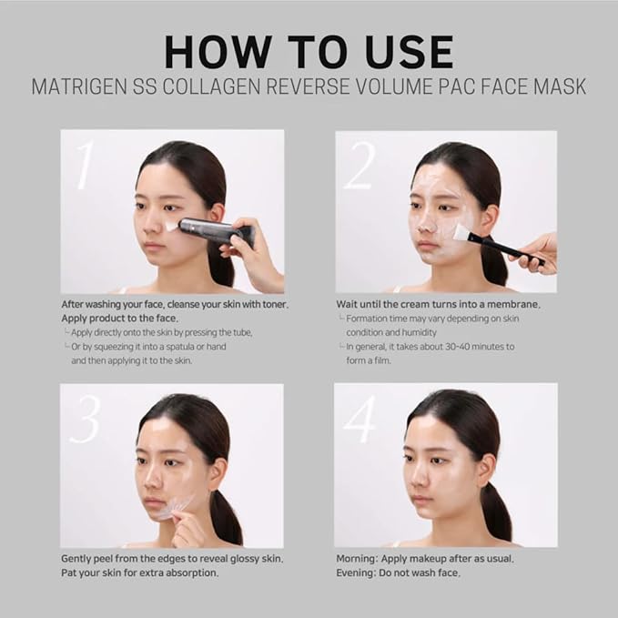 Matrigen Reverse Volume Collagen Face Mask – Korean Skincare Peel Off Face Mask Gel - SS Collagen Face Peel Mask - 2.11 Fl Oz-Velvo Beauty