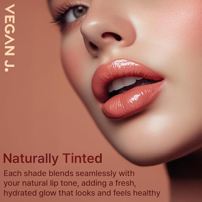 Lip Balm – Long-Lasting Hydration with Natural Color – Korean Beauty, Oasis Plant Complex, Silicone-Free, Vegan & Cruelty-Free Lip Care (003 Sunset Coral)-Velvo Beauty