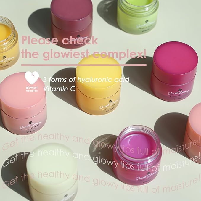 Sweet Dreams Lip Mask-Nourishing, Plumping and Hydrating Lip Balm | Ecofriendly Lip Sleeping Mask | Hyaluronic Acids + Vitamin C + Shea Butter + Antioxidants l Gummy Bear - 0.7 oz.-Velvo Beauty