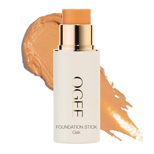 Ogee Sculpted Complexion Foundation Stick (Oak 5.5N - Medium Beige, Golden Undertones) Full Coverage Foundation Makeup - Instantly Balance & Even Complexion - 70% Organic Ingredients-Velvo Beauty