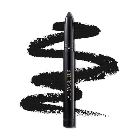 LAURA GELLER NEW YORK Kajal Longwear Kohl Eyeliner Pencil with Caffeine, Smooth & Blendable Makeup, Deep Black-Velvo Beauty