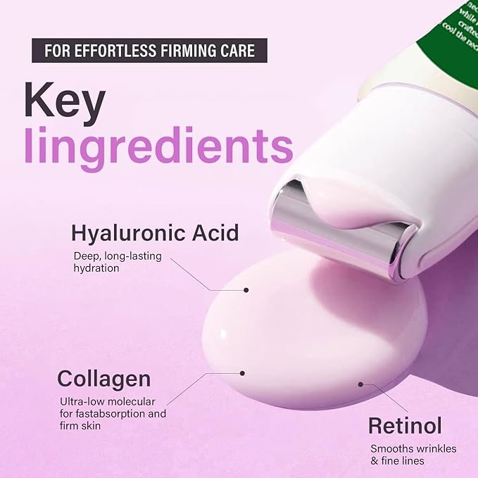 Retinol Collagen Lifting Neck Cream,Anti Aging Face and Neck Cream for Reduce Wrinkles and Hydrating & Lifting Neck,For Face, Neck, Décolleté Wrinkle Care, 1.76 oz.-Velvo Beauty