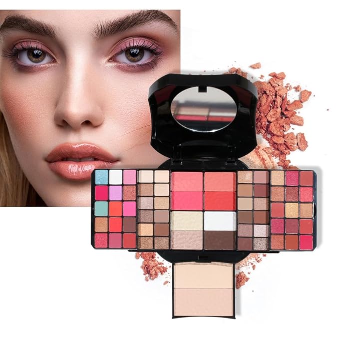 64 Colors cosmetic Kit Makeup Kit For Teens Make up Kits For Girls Makeup Palette Eyeshadow Makeup Mirror For Women Gift-Velvo Beauty