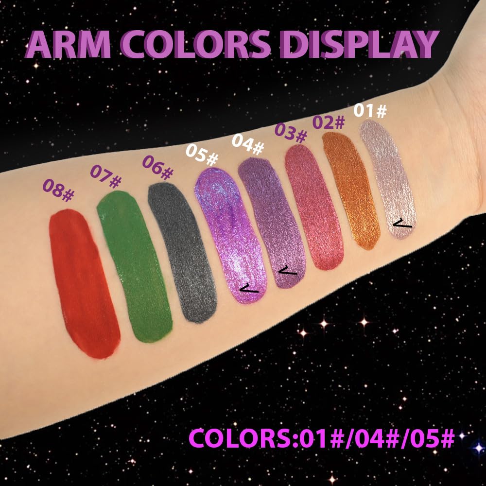 Taupe Purple Dark Purple Metallic Lipstick for Women,Glitter Sparkling Liquid Lipstick,Long Lasting Waterproof Lightweight Non-Drying Bold Dark Lip Gloss for Gothic Stage Makeup,Vegan-Velvo Beauty