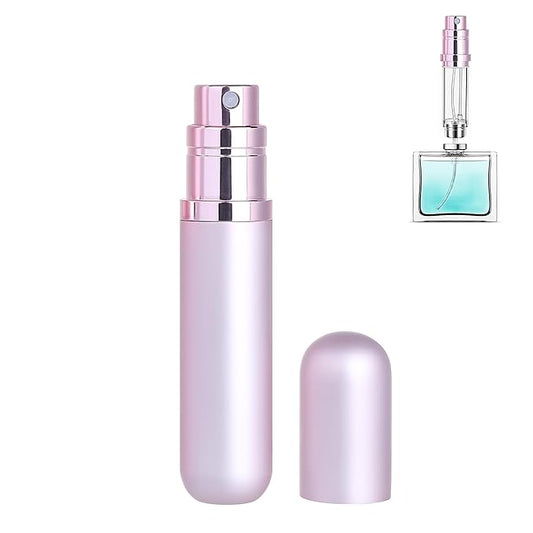 Travel Refillable Perfume Atomizer Bottle 5ml Leakproof Travel Perfume Refillable Bottle (Pink)-Velvo Beauty