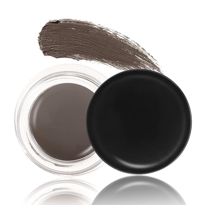 Boobeen Eyebrow Pomade Cream, Waterproof Brow Pomade Gel High Pigmented Long-lasting for Natural Eyebrow Makeup, Suitable for Everyone (Medium Brown)-Velvo Beauty