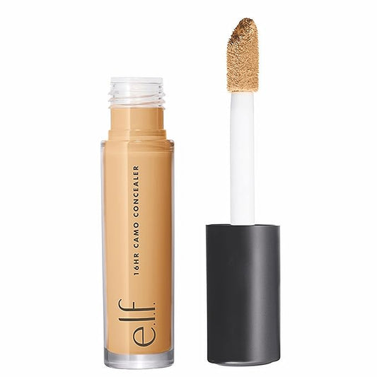e.l.f. 16HR Camo Concealer, Full Coverage, Highly Pigmented Concealer With Matte Finish, Crease-proof, Vegan & Cruelty-Free, Medium Peach, 0.203 Fl Oz-Velvo Beauty