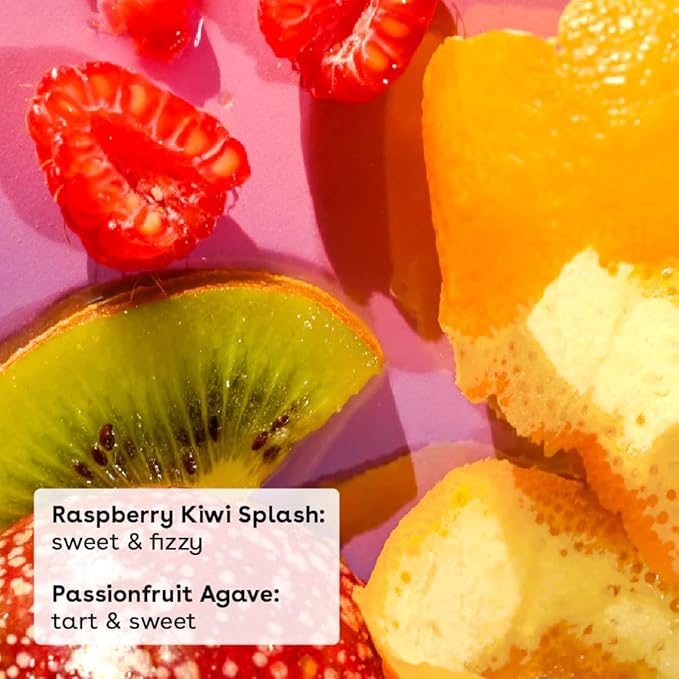 eos 100% Natural Lip Balm, Raspberry Kiwi Splash & Passionfruit Agave, All-Day Moisture, Lip Care Products, 0.14 oz, 2-Pack-Velvo Beauty