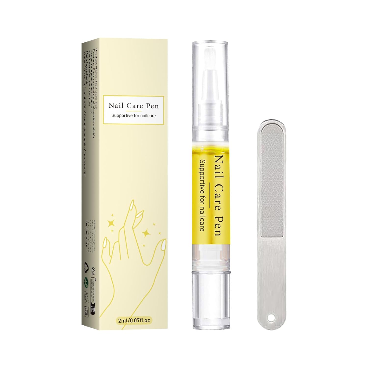Nail Growth Oil, Rejuvenation Nail Oil Pen, Natural Rejuvenation, Instant Nail Strength, Cuticle Oil for Nails, Nail Strengthener for Moisturize Strengthen Brighten Nails Care (1)-Velvo Beauty