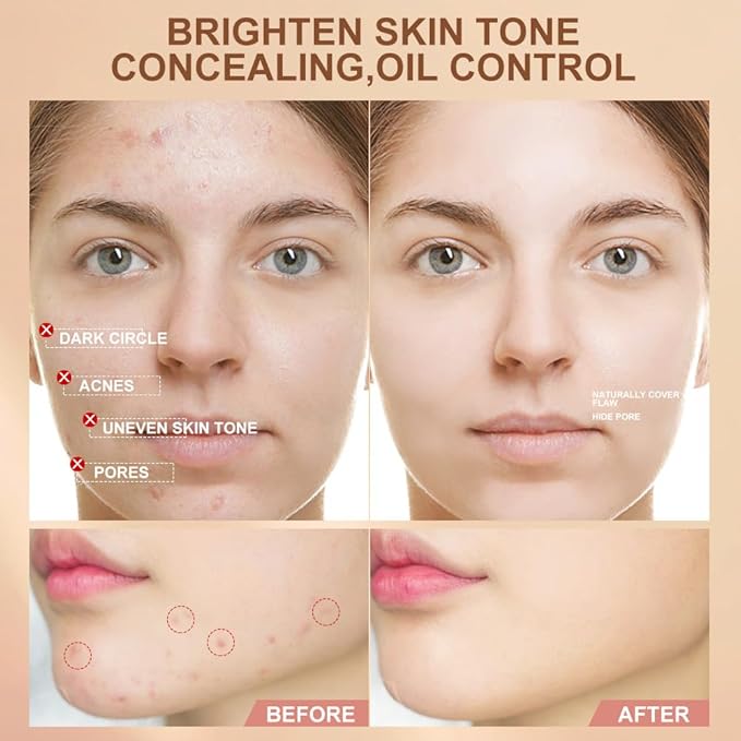 Liquid Primer Set Matte Liquid Full Coverage Oil Control Breathable Invisible Cover Concealer Primer with Face Primer, Makeup Sponge…-Velvo Beauty