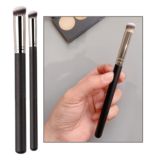 Concealer Contour Palette, 6 In 1 Color Correcting Concealer Contour Makeup Palette, Contouring Foundation Highlighting Makeup Kit for Dark Circles, Blemish With 2 Packs Brush (1#)-Velvo Beauty