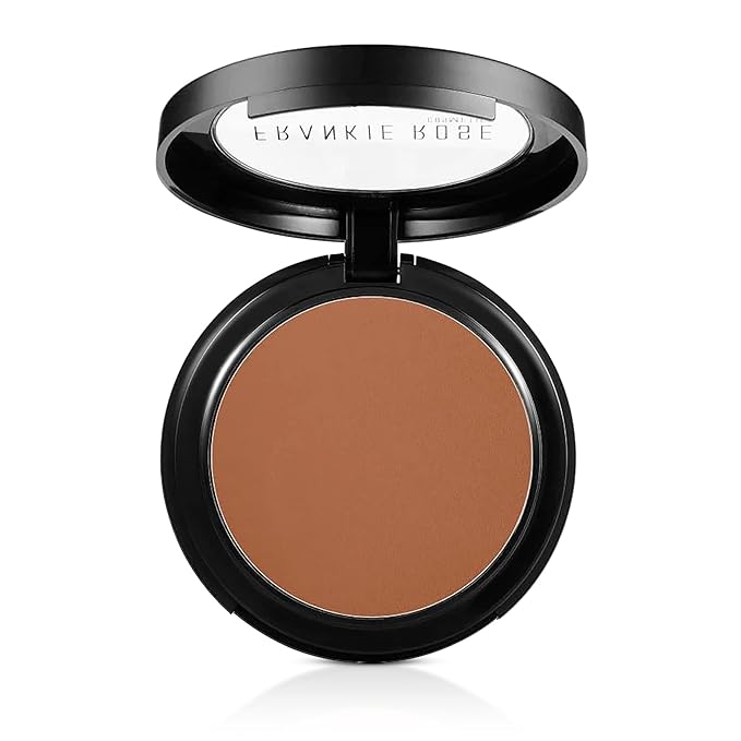 Frankie Rose Cosmetics Powder Foundation – Full Coverage Face Powder For Pores & Imperfections, Evens Out Skin Tone & Shine-Control | 58 Grams (Chestnut)-Velvo Beauty