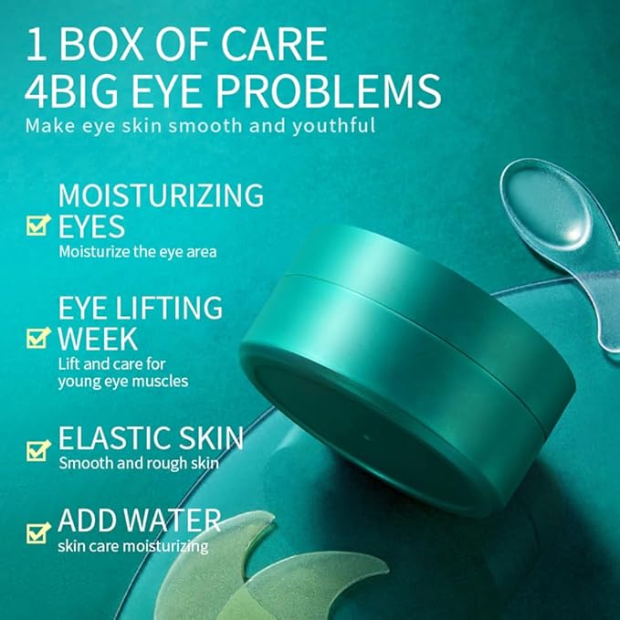 Under Eye Patches, 60PCS Green Tea Eye Patches for Puffy Eyes & Dark Circles Treatments, Reduce Under Eye Bags and Smooth Wrinkles, Collagen Under Eye Pads Mask for Moisturizing (Green)-Velvo Beauty