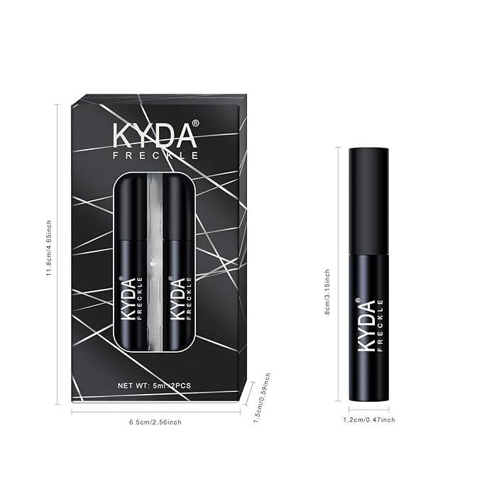 2 Colors Liquid Freckle Pen, Natural Like Freckle Makeup Pen Soft Dot Spot, Waterproof and Smudgeproof Quick Dry for Instant Create Realistic Freckles Make Up(Dark Brown+Light Brown)-Velvo Beauty