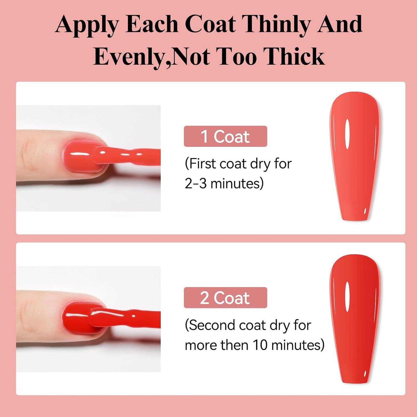 Nail Polish, Air Quick Dry, Bright Red Color Nail Lacquer Non-Gel Fast Drying Nail Art Polish, Nail Pigment Oil-based Jelly Fingernail Concealer Polish, 1PC 12ML Long Last-Velvo Beauty