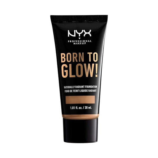 NYX PROFESSIONAL MAKEUP Born To Glow Naturally Radiant Foundation, Medium Coverage - Neutral Tan-Velvo Beauty