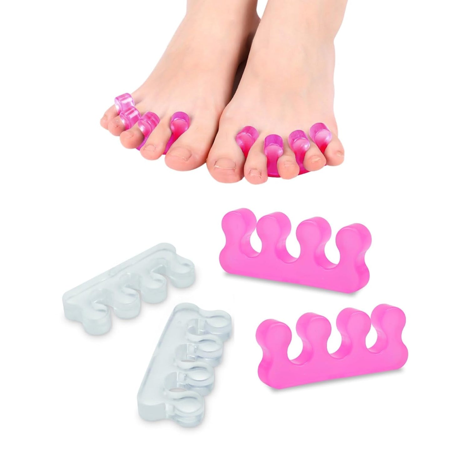 Toe Spacers for Women,Toe Separators for Women,Toe Separators Use for Separation of Toenails or Nails As Well As Relieve Orthopedic Bunion Symptoms.-Velvo Beauty