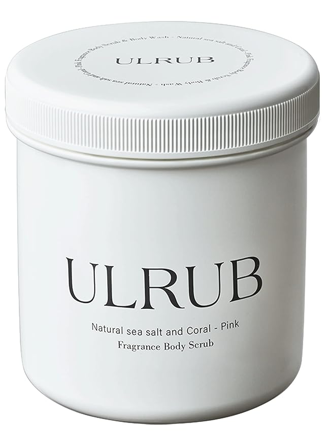 ULRUB Body Scrub 460g Perfumed Scrub Dark Spots Intimate Areas Knees Arms Dead Skin Cells Elbows Heels CICA Extract Placenta Vitamin C Body Smoother Gift CHURACOS Japan For Women ULRUB ulrub-Velvo Beauty
